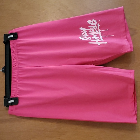 Womens White / Pink 2-Piece "Stay Humble" Short Set - Picture 6 of 7